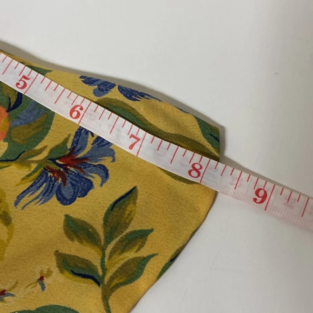 Vintage Y2K Donna Ricci Floral Midi Dress With Bow Tie Back & Pleated Skirt M - Picture 13 of 14